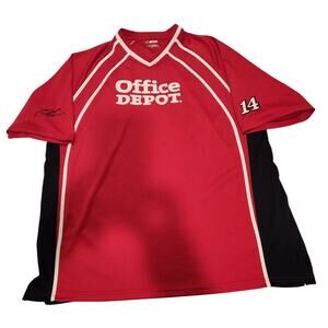Vintage TONY‎ STEWART RACING TEAM Home Depot Jersey Sz XXL Red Shirt #14 Nascar